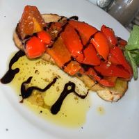 Pepper bruschetta   at La Spaghettata in Durham