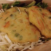 Veggie Pancakes at Namu in Durham