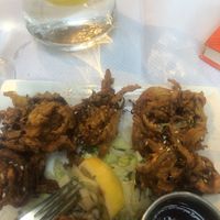 Onion bhajis  at Noori's in Nice