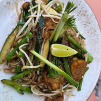 Tofu stir fry at Busaba in East London