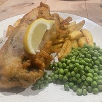 Vegan ‘fish’ and chips  at The Jackdaw in Denton