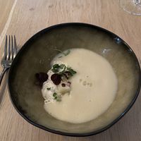 Asparagus soup - divine   at Ragu in Helsinki