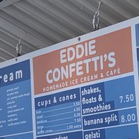 Part of the menu! 😋 at Eddie Confetti's Ice Cream in Asbury Park