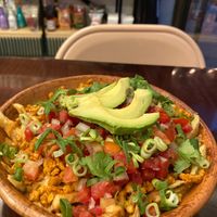 Papas over the moon at Moonrise Comida Vegana in Guatemala City