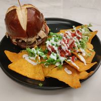 Champion burger at Moonrise Comida Vegana in Guatemala City