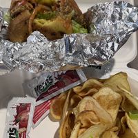 Lentil burger (2/5)  at Moonrise Comida Vegana in Guatemala City