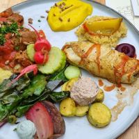Main dish with seitan at De Levensboom in Hasselt