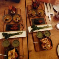 Tapas plankje als voorgerecht at De Levensboom in Hasselt