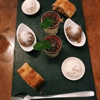 Dessert plate at De Levensboom in Hasselt