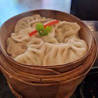 Vegatable gyozas at Yugo in Doha