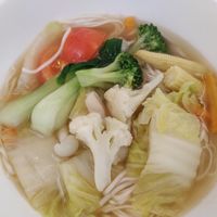 Fragrant vegetable ramen at Coco Veggie Nonya Cuisine 椰素林 in Central Singapore