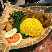 Monkeyhead mushroom rendang rice set at Coco Veggie Nonya Cuisine 椰素林 in Central Singapore