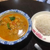 Capital curry and plain rice  at Coco Veggie Nonya Cuisine 椰素林 in Central Singapore