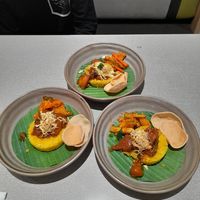 Curry rendang monkey head mushroom with turmeric rice at elemen 元素 - Paya Lebar Quarter in Central Singapore