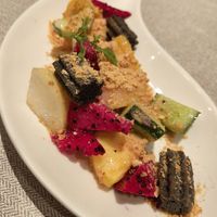 Charcoal churro mixed fruit salad ~ 8/8/24 at elemen 元素 - Paya Lebar Quarter in Central Singapore