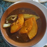 Eggplant pumpkin dish at Limoo Café in Hamilton