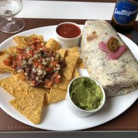 Vegan Burrito plate  at La Bamba in Esbjerg
