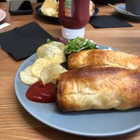 Sausage Rolls at Peacock Cafe in Stanmore