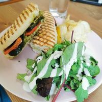 Veg toasted panini  at Peacock Cafe in Stanmore