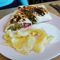 Falafel wrap at Peacock Cafe in Stanmore