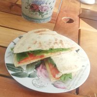 Vegan Toast at Deli de las Rosas in Colonia Del Sacramento