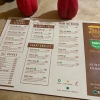 Menu part 2 at Five Chutneys in Arusha