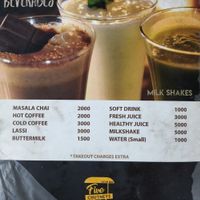 Menu 7 at Five Chutneys in Arusha