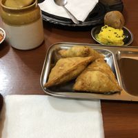 Veggie samosa at Five Chutneys in Arusha