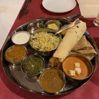 North Indian Thali at Sri Annapurna in Barcelona
