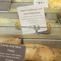 New best seller! Cauliflower and onion bhaji pasty hundred percent vegan 💚 at Lenny's of Rochester in Rochester