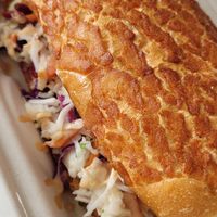 Po boy at Vegan Mob in Oakland