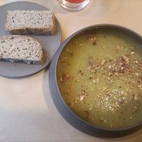 Leek and potato soup (soup of the day) at apeti - Ségur in Paris