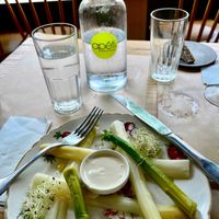 The delicious farm fresh asparagus salad!  at apeti - Ségur in Paris