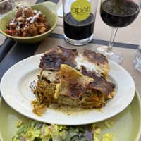 Lasagna and ratatouille starter   at apeti - Ségur in Paris