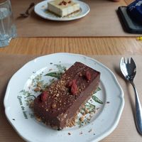 Chocolate pie and Lemon no-cheese cake. at apeti - Ségur in Paris