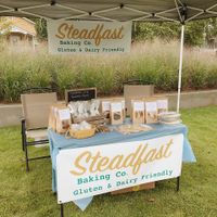 Steadfast Baking Co. - vendor offering vegan baked goods :) at Siloam Springs Farmers Market in Siloam Springs