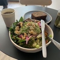 Mighty Mushroom and warm Banana bread  at Oliver Green - East in Amsterdam