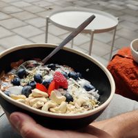 Chia pudding at Oliver Green - East in Amsterdam