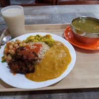 Setup menu for 3 USD at La Casa Vegetariana in Guayaquil