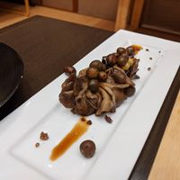 mushrooms and kuwai (arrowhead bulbs) at Goen no Mori in Yugawara