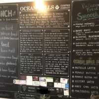 Menu (August 2023)  at Ocean Bells Coffee Company in Watford