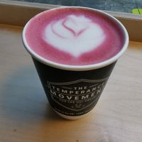 Beetroot latte at Temperance in Halifax