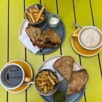 Grilled Cheese with coffee at Temperance in Halifax