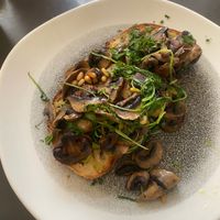Garlic mushrooms on toast  at Temperance in Halifax