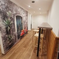 Lots of seating in the back at Da Giovanni in Budapest