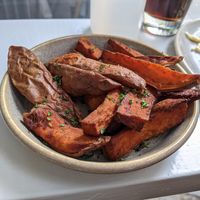 Sweet tattie wedges at The Dowry in Lerwick