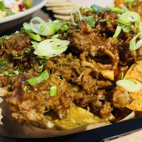 BBQ Pulled Mushroom Nachos  at The Dowry in Lerwick