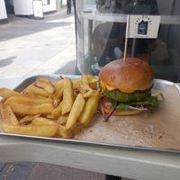 Pea burger at The Dowry in Lerwick