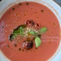 Gazpacho soup at Goldingen Room in Kuldiga