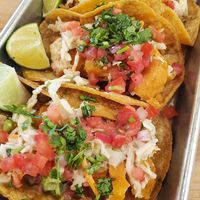 Fish tacos at Veggie Grill by Next Level in Burbank